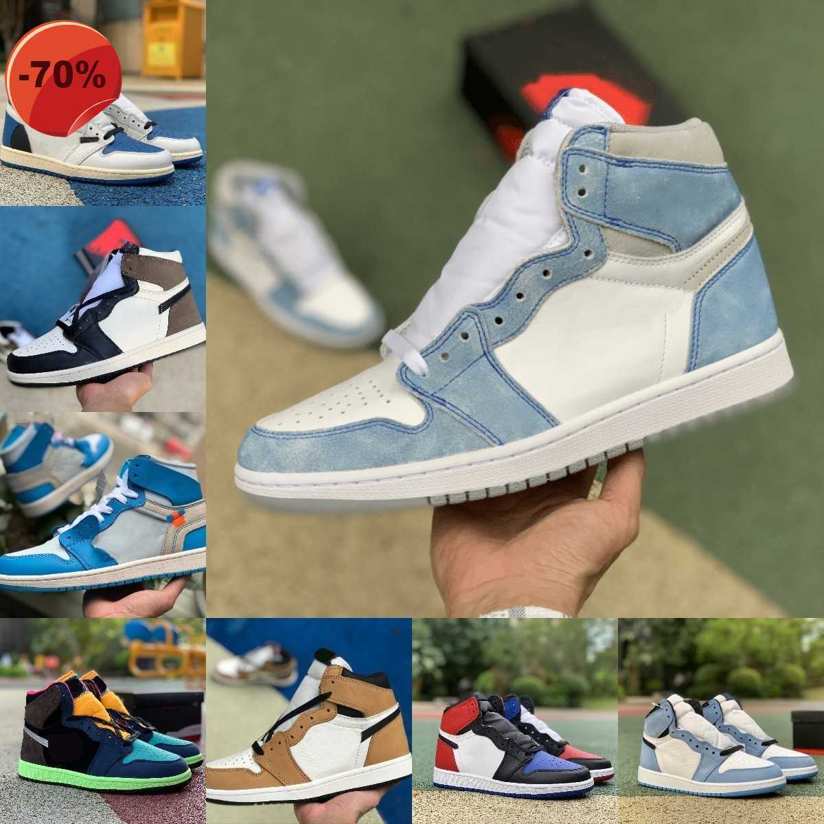 

Jumpman 1 1s Basketball Shoes Men Women Sandals Hyper Royal Fragment Turbo Green Shadow 2.0 Bordeaux Atmosphere UNIVERSITY BLUE DARK MOCHA