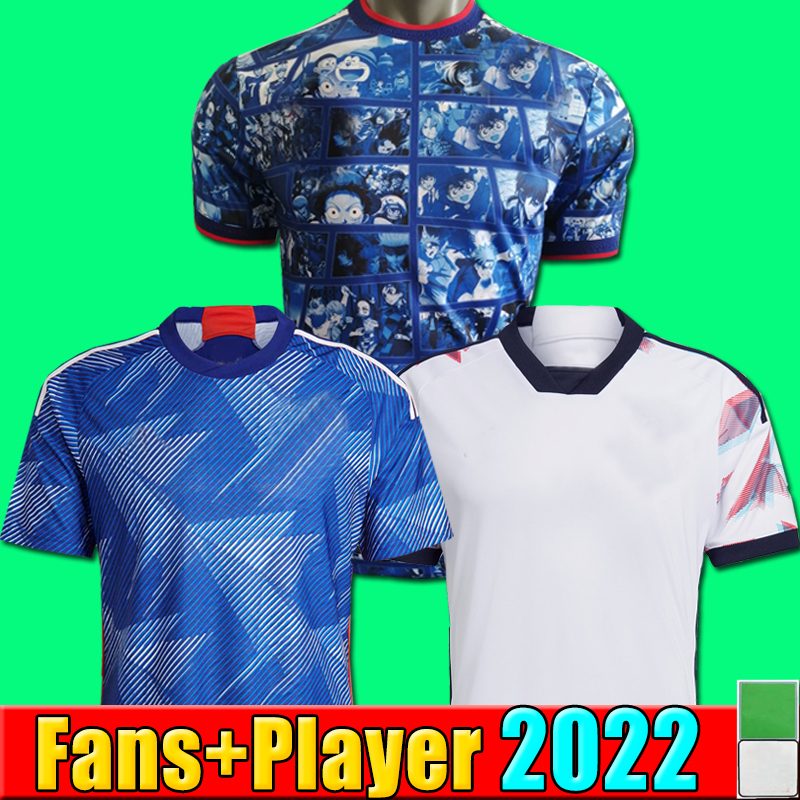 

2022 Japan soccer jerseys anniversary shirt DOAN MINAMINO KAMADA Football Shirts 22 23 Ozora TSUBASA Oliver ATOM KUBO ENDO SAKAI national team jersey men kids kit, P11 2022 special kids