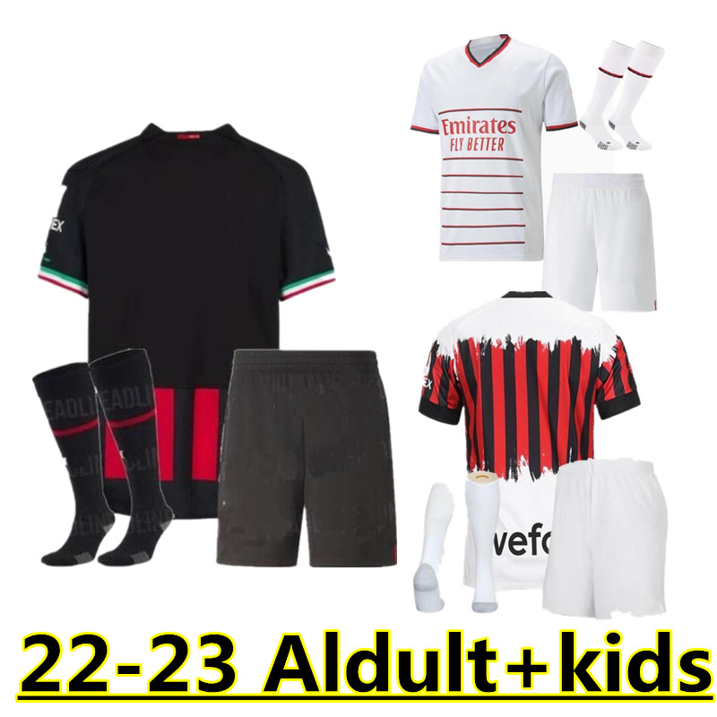 

22 23 GIROUD IBRAHIMOVIC soccer jerseys 2021 2022 2023 Third kit home away Fans TONALI REBIC THEO BENNACER KESSIE football shirts KJAER AC Milans adult kids Uniformi 6, Yellow
