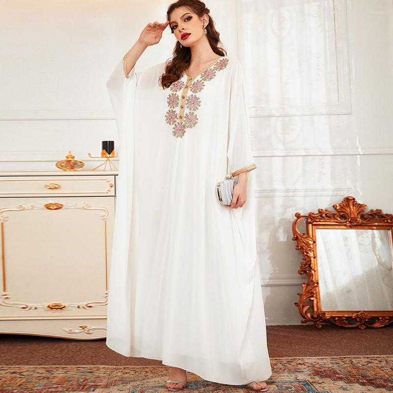 

Ethnic Clothing Ramadan Dubai Abaya Turkey Muslim Maxi Dress Elegant African Dresses For Women Islam Kaftan Boubou Robe Jellaba Femme