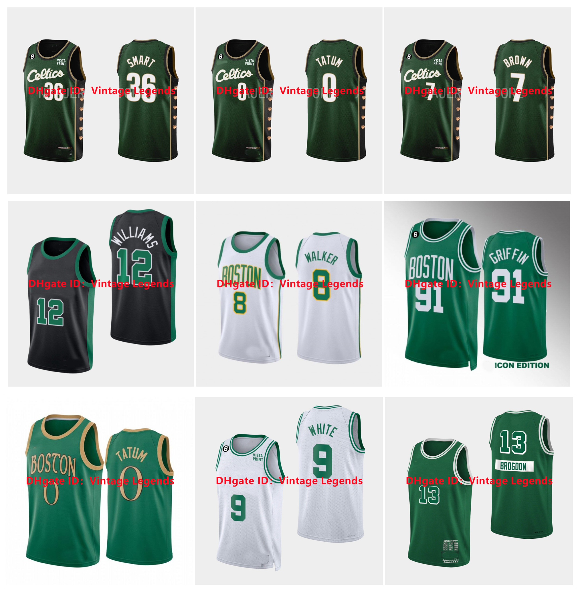 

2023 City Jayson Tatum Jaylen Brown Celtices Custom Basketball Jerseys Marcus Smart Bostons Grant Williams Payton Pritchard Derrick White Blake Griffin Al Horford, As pic