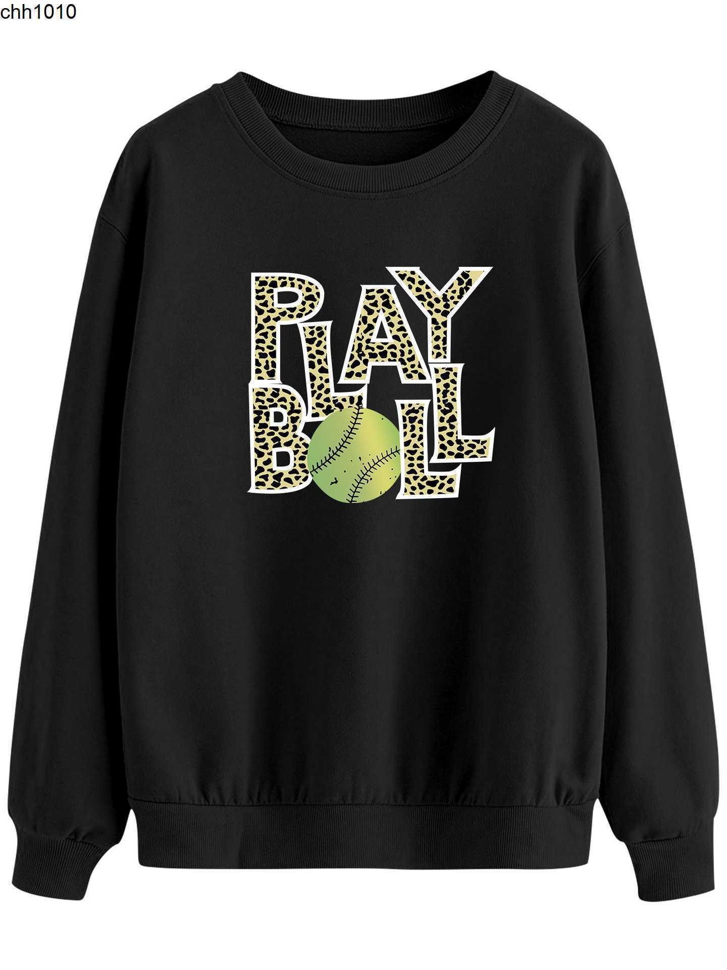 

Designer paris high quality Large Jersey plays ball leopard letter baseball graphic HEAVY HOODIE, Yellow