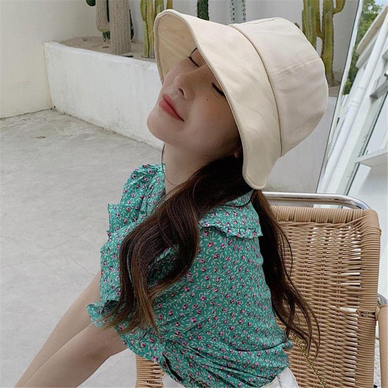

Wide Brim Hats Solid Color Soft Cotton Women Bucket Hat Spring Summer Adjustable Outdoor Beach Sun Foldable Panama Caps Cap, Khaki