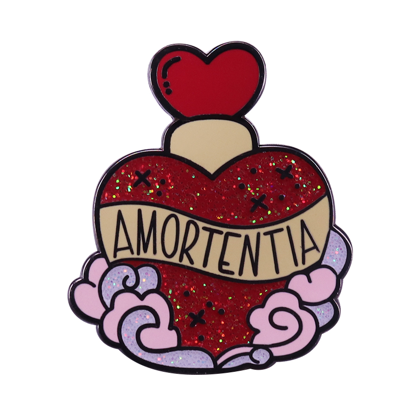 

Other Fashion Accessories Amortentia Love Potion Enamel Pin powerful infatuation or obsession Brooch seductive scents Badge Film inspired Decor