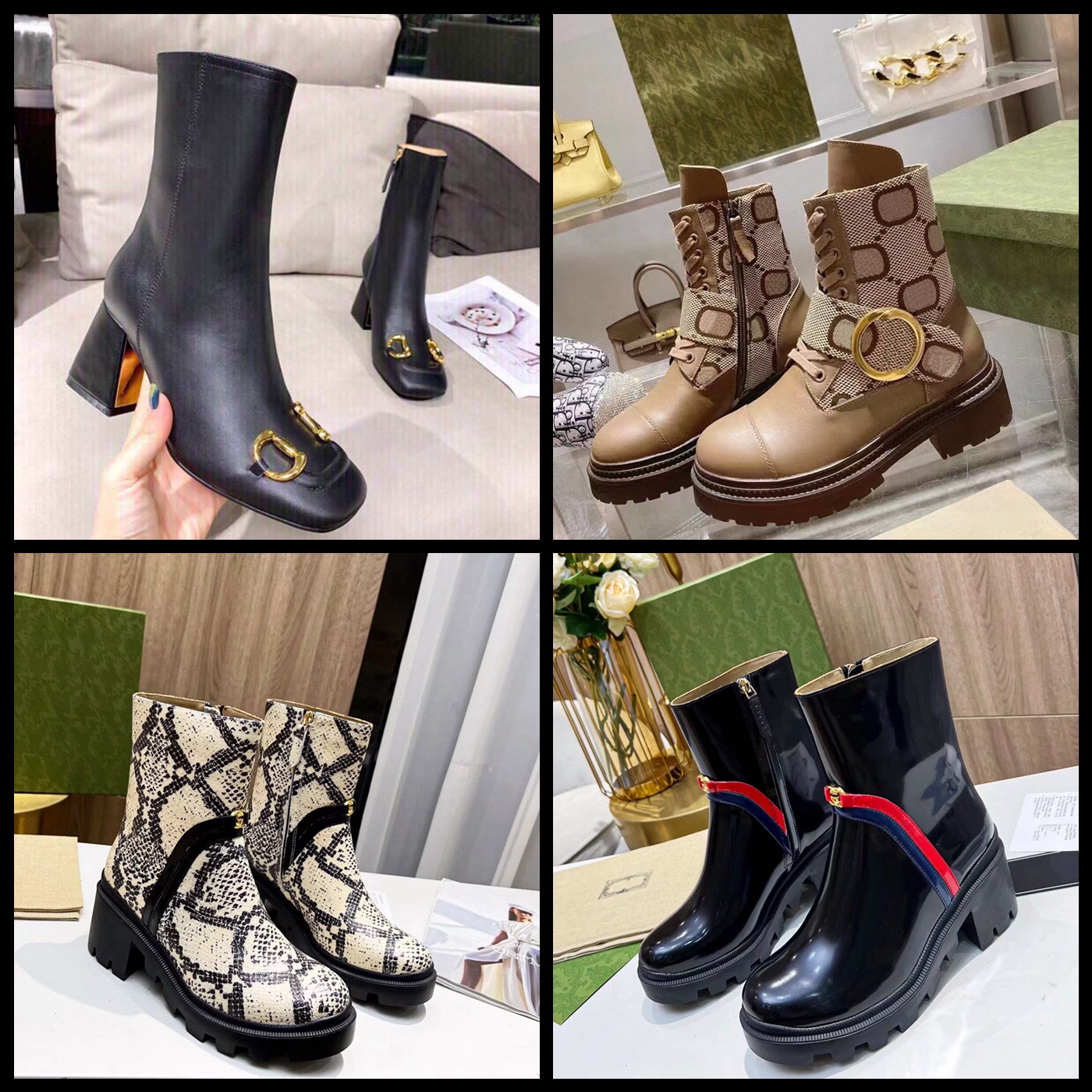 

Designer Boots Paris Luxury Brand Boot Genuine Leather Martin Ankle Booties Woman Short Boot Sneakers Trainers Slipper Sandals by shoebrand W198 01, #7