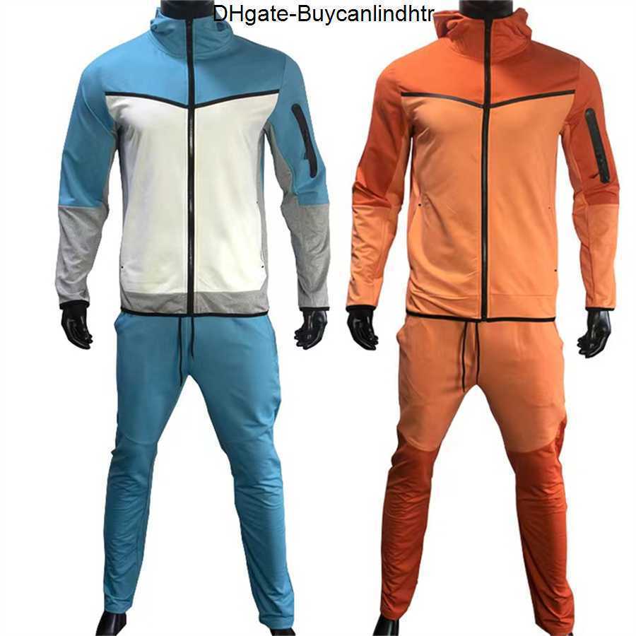 

2023 Spring Autumn Men Tracksuit Casual Set Male Joggers Hooded Sportswear Jackets Pants 2 Piece Sets Brand Running Sports Suit S-5XL 5C3E