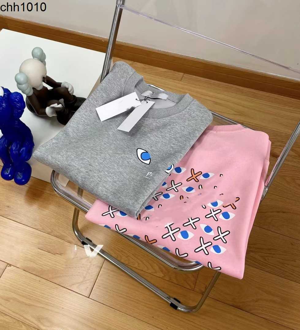 

22 Designer Hoodies Early autumn new PLAYS Chuanjiu color eyes full print on the back of round neck sweater lovers cartoon age reduction, Pink