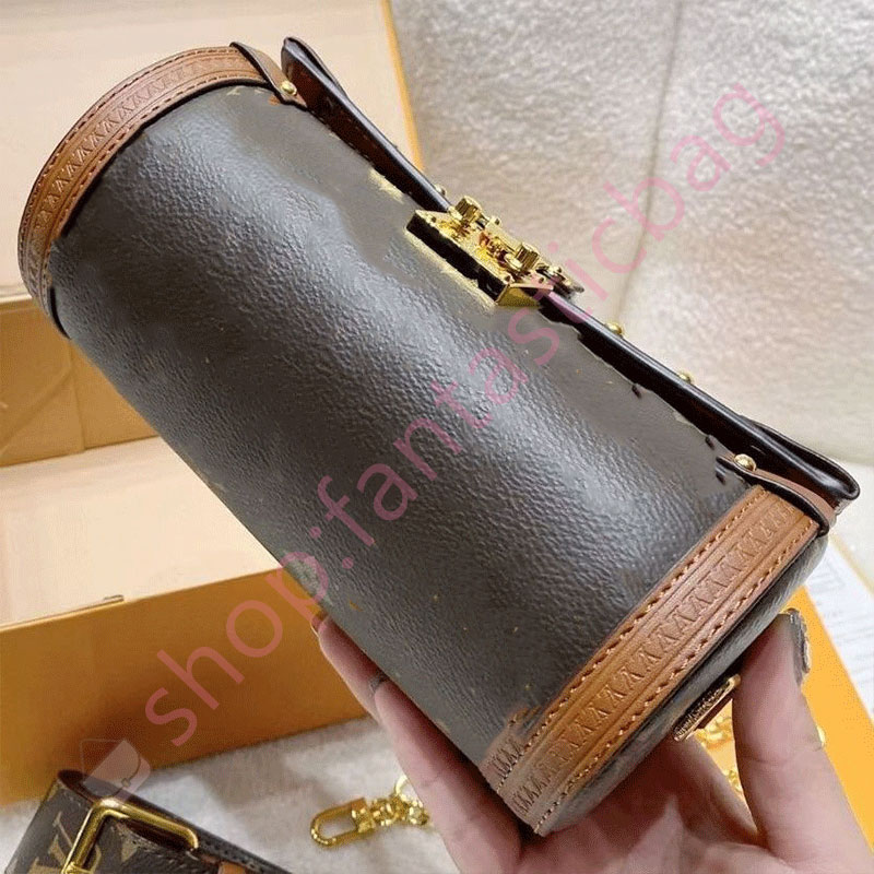 

The Crossbody Bag Women Fashion Designer Handbags Lady Totes Shoulder Clutch Luxury genuine leather Gold Chain Circular, Customize
