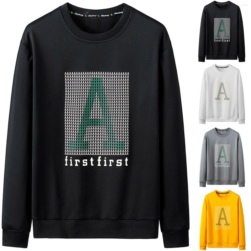 

Men's Hoodies Men's Autumn Blouse Slim Casual Printed Long Sleeve Sweatershirts Top Comfy High Quality Daily Sweatshirt, Gray