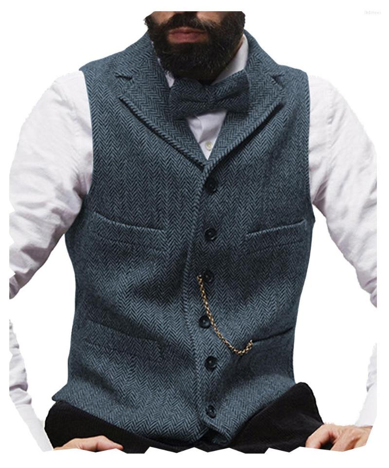 

Men's Vests 2022 European And American Men's Solid Color Suit Vest Groom Man Slim Casual Men, Beige