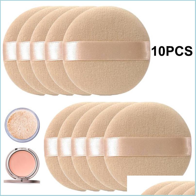 

Sponges Applicators Cotton Sponges Applicators Cotton 10Pcs Professional Round Shape Facial Face Body Powder Foundation Puff Port Dhuqe