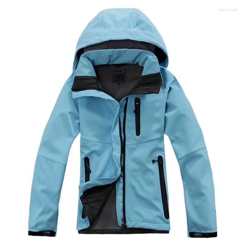 

Women' Jackets Women' Soft Jacket Windproof Warm Waterproof Outdoor Hiking Camping Mountaineering Parka, Beige