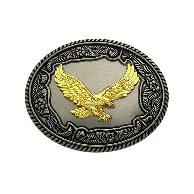 

Golden Eagle Horse Animal Western Cowboy Belt Buckle For Men Christmas Gift