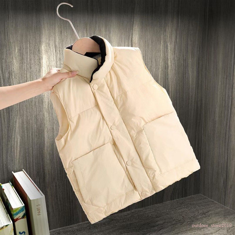 

Kids Vest Down Coat Parkas Cotton Waistcoat Designer Children No Sleeveless Jacket puffer Autumn Winter Casual Coats Couples vests Keep warm, Color 2