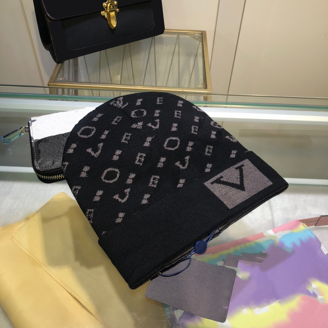 

hats Designer knitting luxury beanie cashmere soft skin-friendly fall and winter warm solid color personalized models trendy fashion holiday goodies, Grey