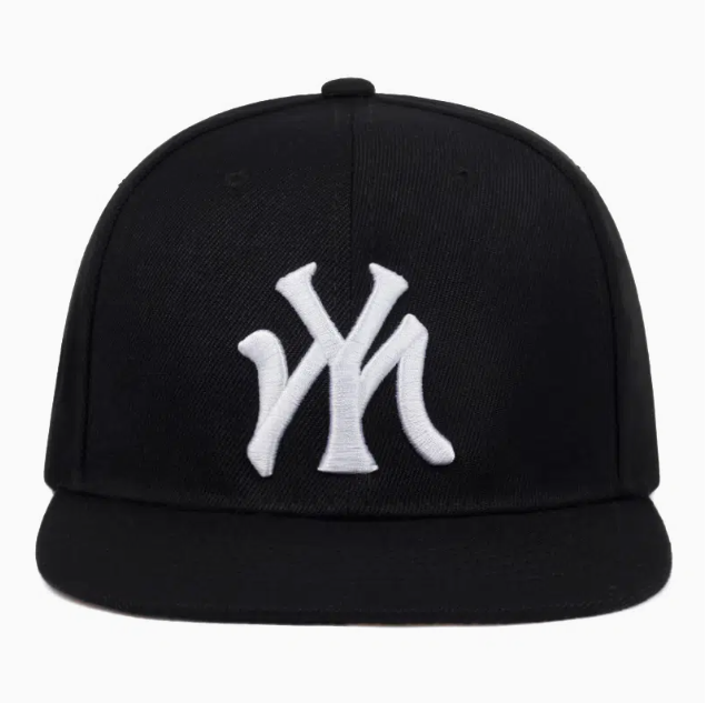 

Men's MY Letter Embroidered Black Woven Baseball Cap Sports, Pink