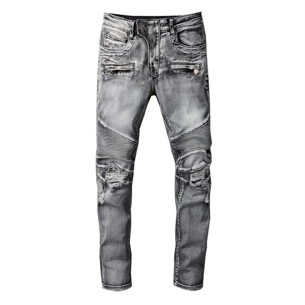 

20SS Mens Designer Jeans Distressed Ripped Biker Slim Fit Motorcycle Denim For Men s Top Quality Fashion jean Mans Pants pour homm222v, Get plz contact