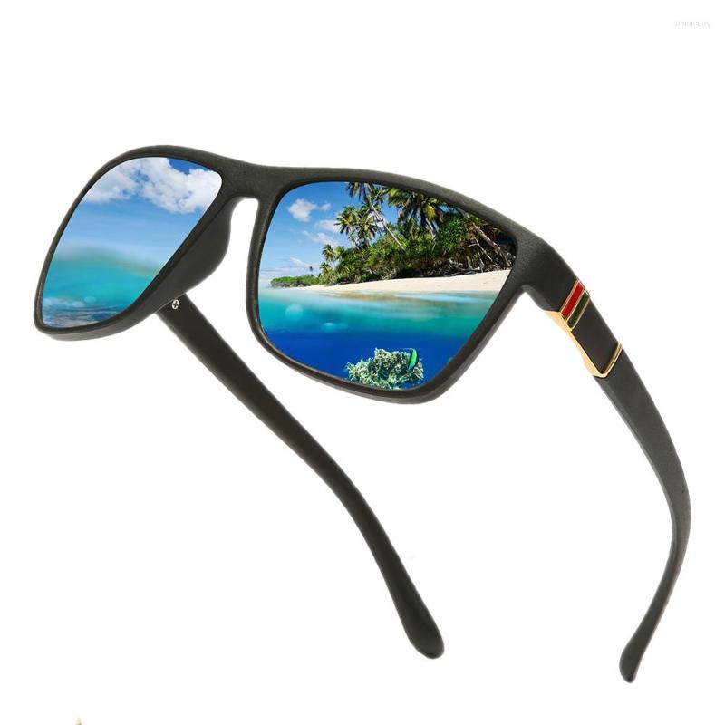 

Sunglasses Polarized Men Brand Design Driving Sun Glasses Square Night Vision For High Quality UV400 Shades Eyewear
