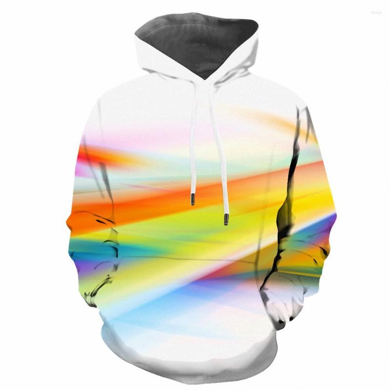 

Men' Hoodies Somepet Colorful Sweatshirts Men Rainbow Sweatshirt Printed Line Hooded Casual Hoodie Print 3d Unisex, Wywd-10452