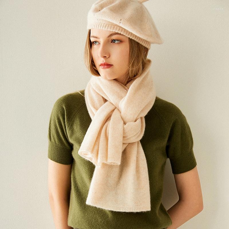 

Scarves Quality Soft And Fashion Scarf For Ladies 2022 Arrival Women Goat Cashmere Knitting 180 45cm