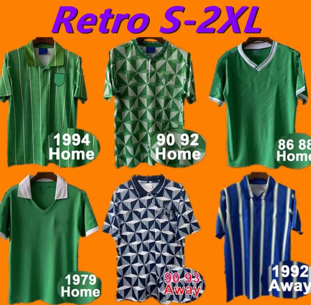 

90 91 92 93 Northern Ireland Soccer Jerseys Retro Mens National Team Home Gray White Away Football Shirt Short Sleeve Uniforms 888, Fg11450 1992 away