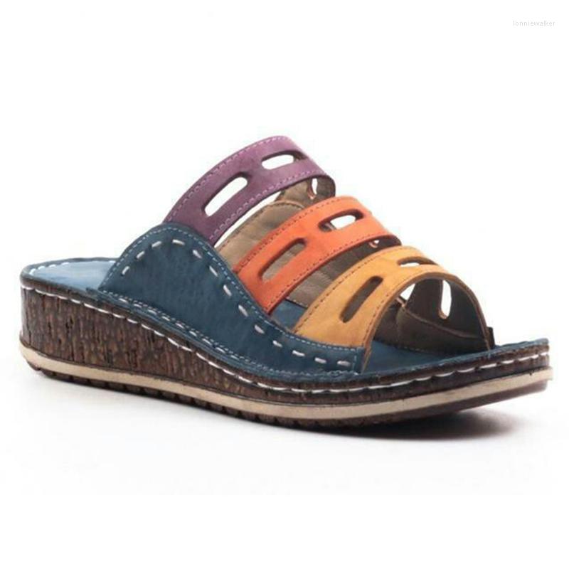 

Sandals Women's 2022 Summer Shoes Strap Leisure Platform Wedges Sandalias De Mujer, Picture shown