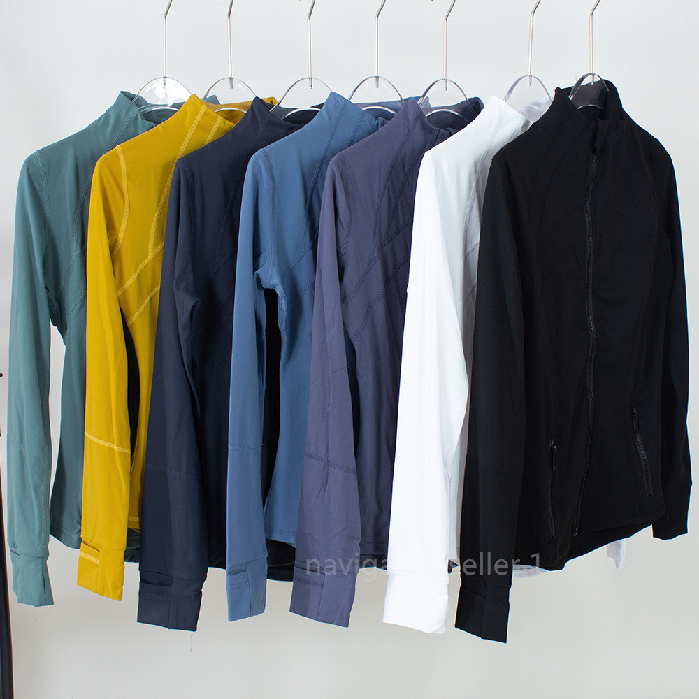 

LL-154 Fitness Wear Cardigan Womens Sportswear Yoga Outfits Outer Jackets Outdoor Apparel Casual Adult Running Exercise Long Sleeve Tops, Yellow