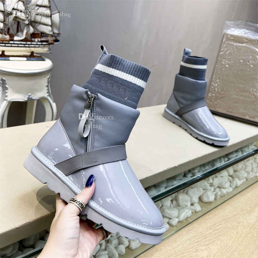 

Designer Flat Boots Fashion Snow Booties uGGity Women Winter Keep Warm Ankle Boot Shoes Letters Woman dfhgdfh