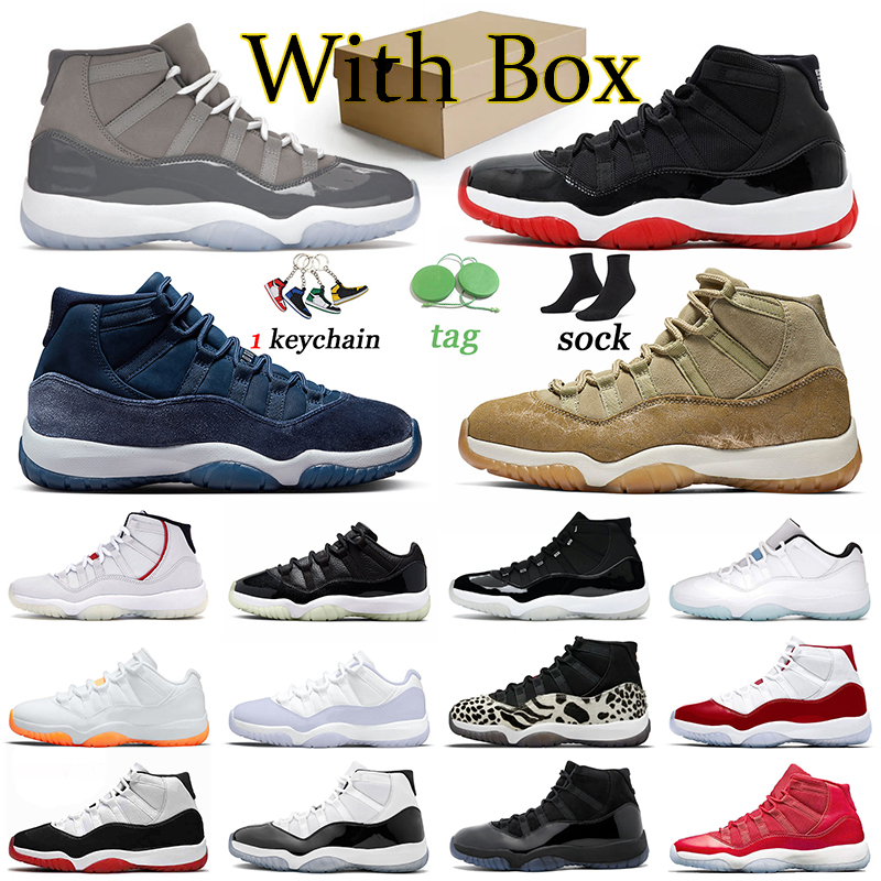 Classique Jorda 11 Hommes Basketball Chaussures US 13 Jumpman 11s Baskets Rétro Midnight Navy Low 72-10 Offs Blanc Sports Femmes Baskets Olive Lu