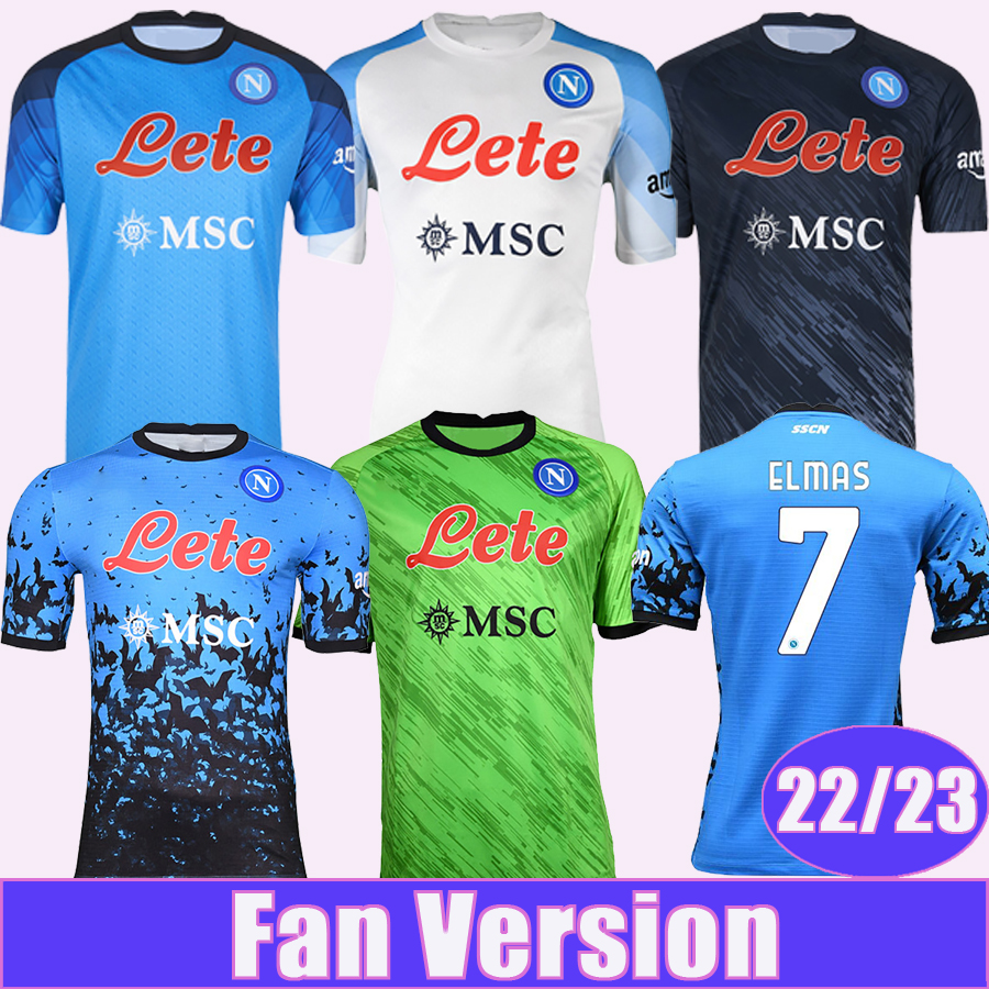 

22 23 Naples MARADONA OSIMHEN Mens Soccer Jerseys OLIVERA FABIAN ZIELINSKI H. LOZANO ANGUISSA RRAHMANI ELMAS KVARATSKHELIA Home Away 3rd Goalkeeper Football Shirts, Qm10346 22 23 halloween no patch