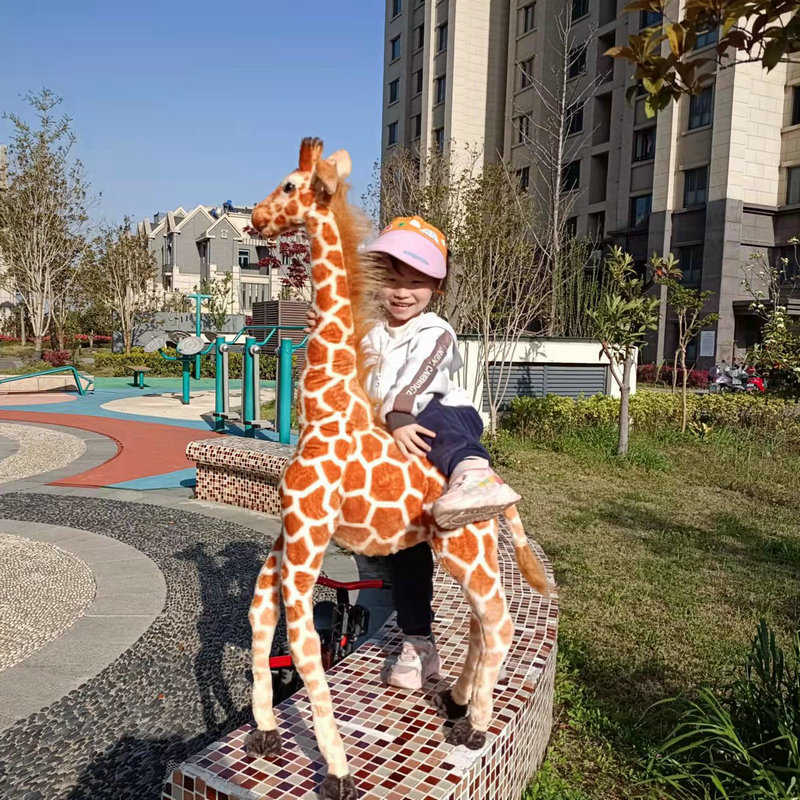 

Stuffed Plush Animals 35-140cm Giant Size Doll Giraffe Toy Cute Big Deer Dolls Soft Animal Pillow Cushion Birthday Pesent Kids Baby Y2210