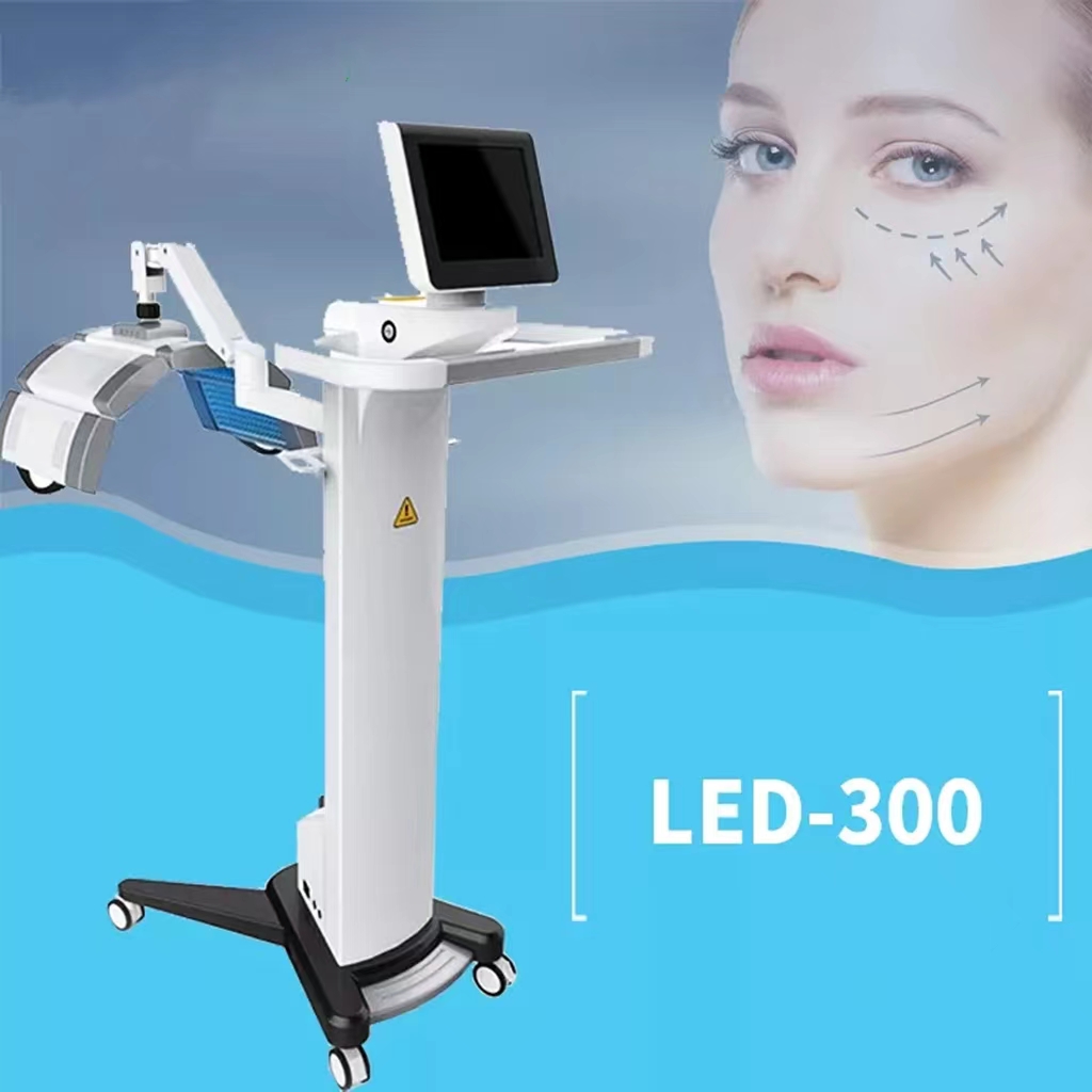

Factory supply photodynamic therapy LED bio light photobiomodulation device with blue red infrared beauty machine