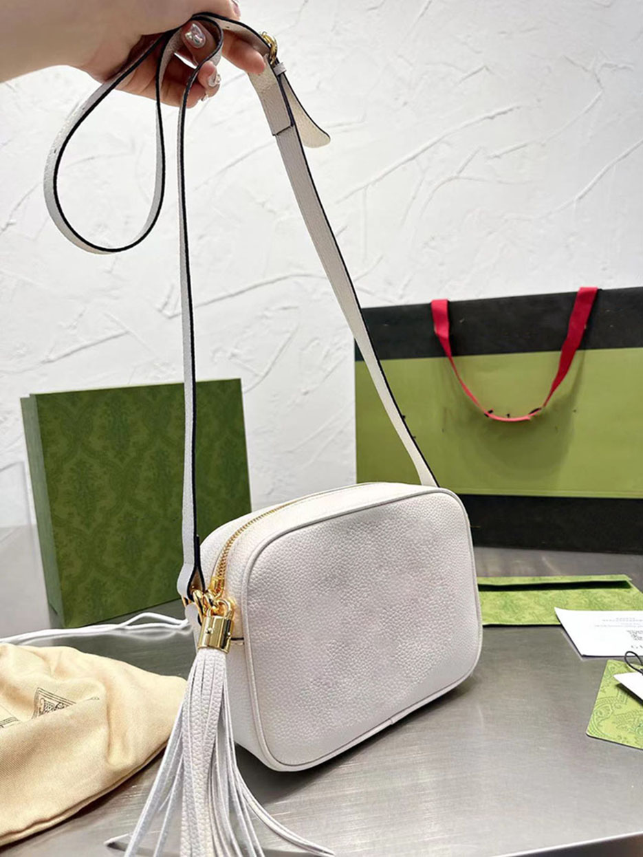 

7A Tassel Brand Fashion Crossbody bag Women Designer Handbags Purses Soho Disco Bags Wallets Shoulder Bag, Pink