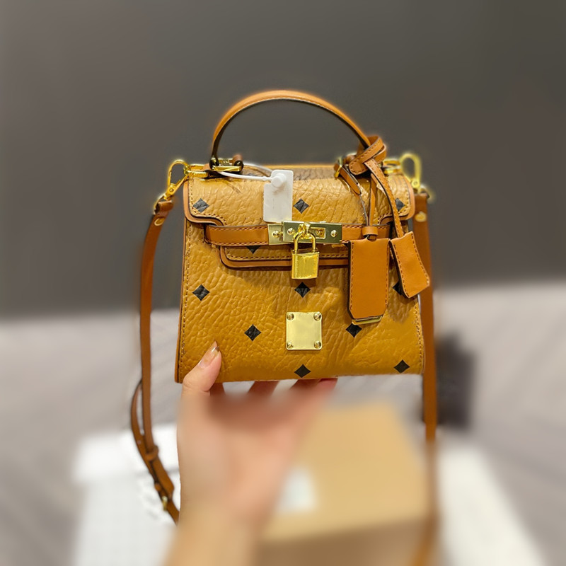 

Designer Women Brown Shoulder Bag Handheld Cow Leather Heritag Satchel Gold Tone Metal Hardware, 1-