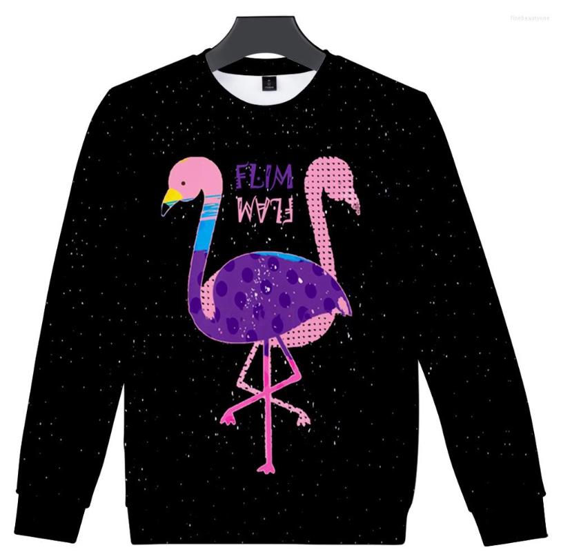 

Men's Hoodies Flim Flam Flamingo Sweatshirt 3D Print O-Neck Men/Women Long Sleeve Harajuku Streetwear Hip Hop Funny Clothes Kawaii Tops