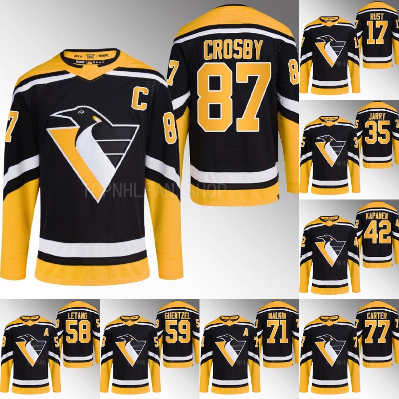 

Pittsburgh #87 Sidney Crosby Penguins 2022 Reverse Retro Jersey Bryan Rust Evgeni Malkin Kasperi Kapanen Jake Guentzel Kris Letang Jeff CarterCasey DeSmith Jerseys, 17 bryan rust