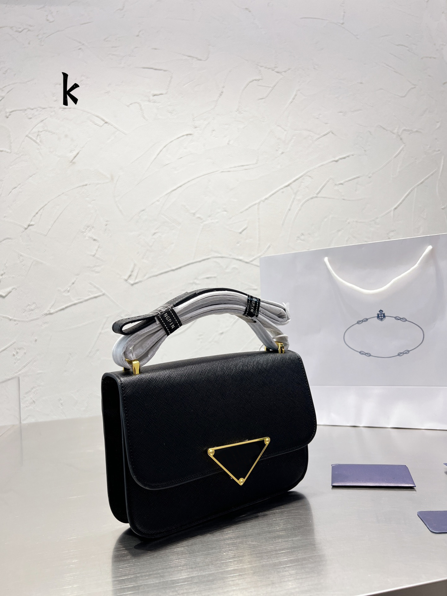 

Shoulder bag Luxury tote purse Brand handbag message bags Genuine Leather Cluth Crossbody Original 5A Quality Cattlehide Saffiano Mini 22CM, Box