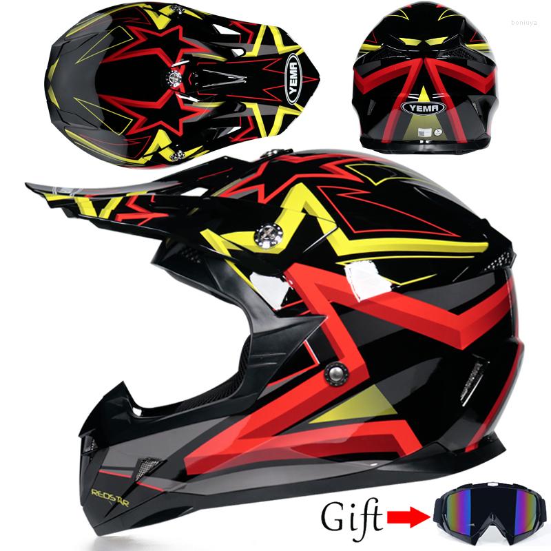 

Motorcycle Helmets Unisex Motocross Helmet Professional Mountain Racing Full, 16