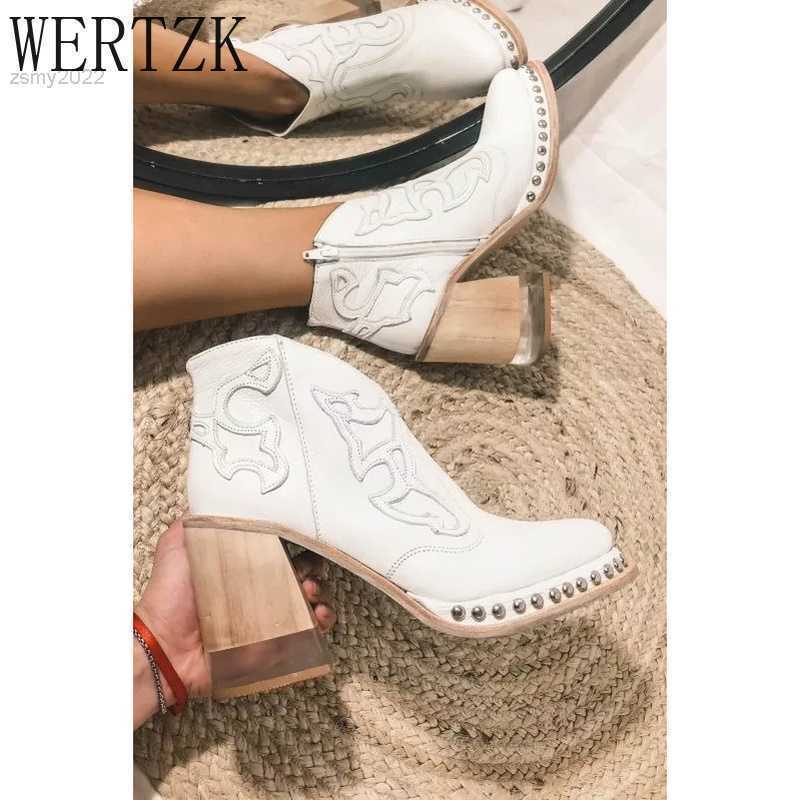 

High Heels Leather White Cream Boots Women Shoes Ankle Plain Square Platform Designer Female Chunky Thigh Demonia Ladies Luxury, Beige