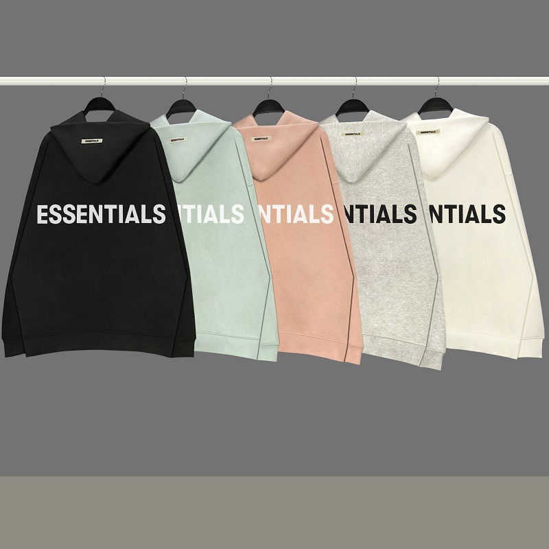 

Men's Hoodies Sweatshirts Fashion Couples Essentials Fear God Double Line Brand High Street Loose Couple Reflective Hoodie Male, Fog double thread hooded sweater white