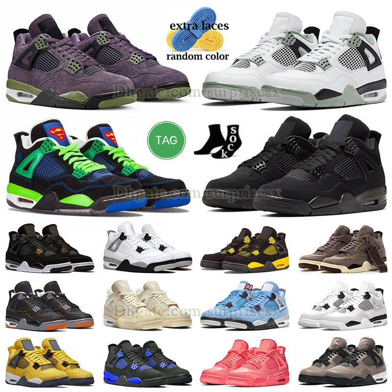 

Mens 4s canyon purple suede basketball shoes Jumpman 4 original military blackcat university blue violet ore craft bred 2023 sb psgs red, J85 36-47 violet ore