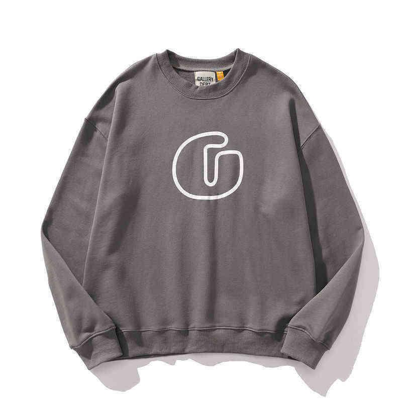 

Hoodies Galleryes Trendy Streetwear G-letter Basic Large Terry Sweater for Men and Women Small Crowd High Street Loose Round Neck, Women's clothing