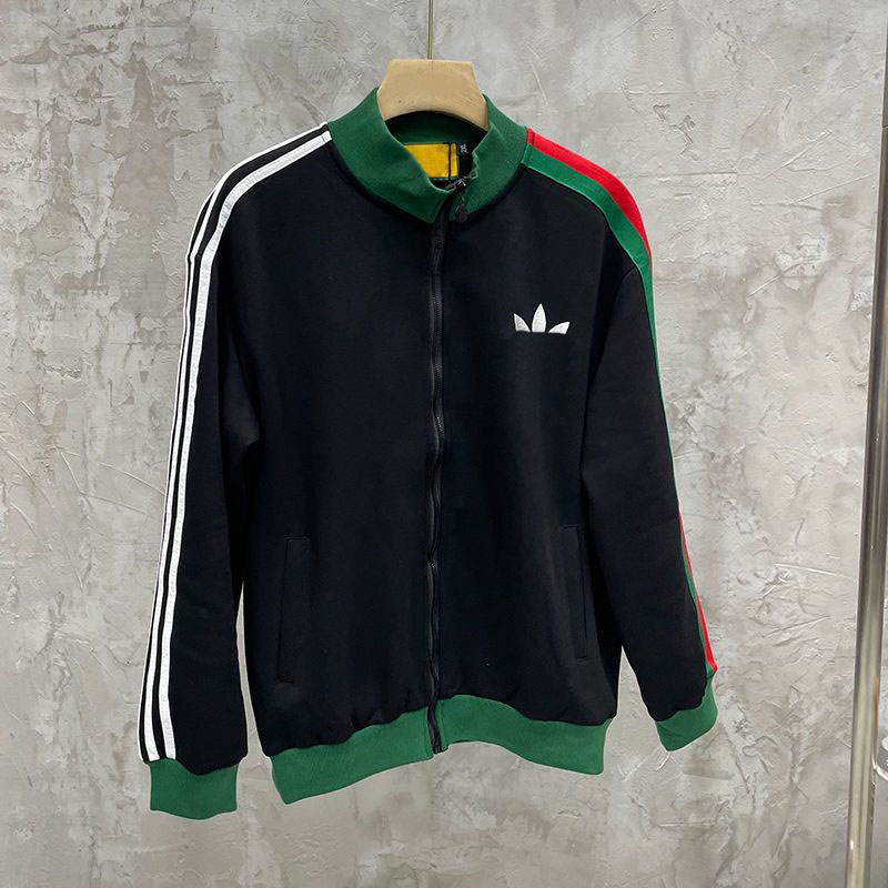 

22 Designer Mens jackets long sleeve guccie jumper coats Clover Embroidered Coat Turtleneck Cardigan loose guccy oversized mens jacket