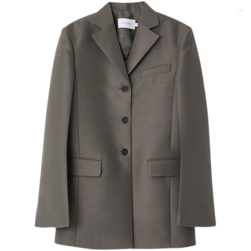 

Women' Suits Blazer Mujer Coats Feminina Women' 2022 Autumn And Winter Slim Designer Worsted Wool Suit Clothing, Khaki