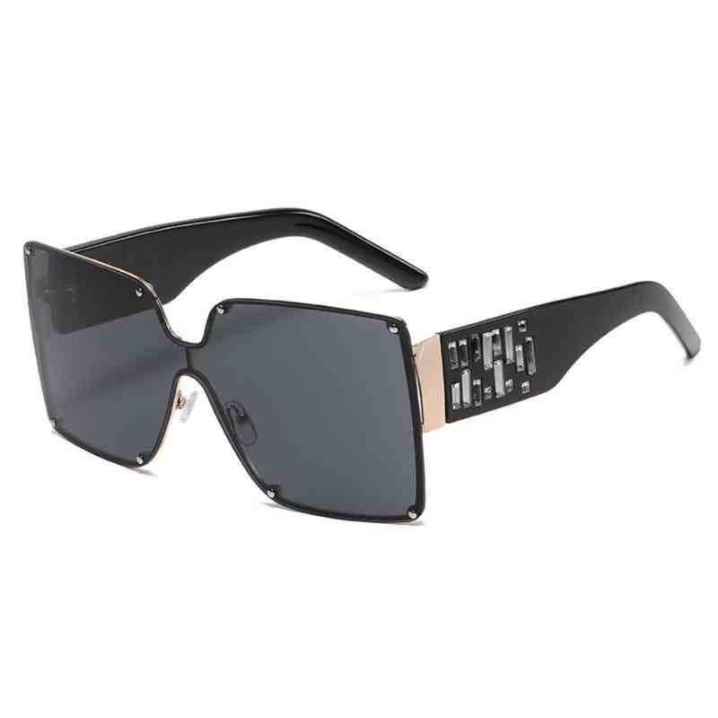 

Fashion Vintage Brand Digner Square Oversized Sunglass Women Men Transparent Gradient Sunglass Big Frame Eyewear UV400KX4O