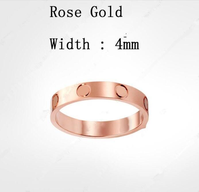 

1Pieces luxury designer jewelry women ring 18k gold titanium steel engagement for wedding rings sets with original bag