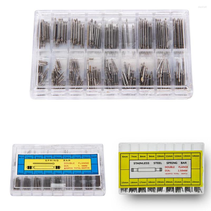 

Watch Repair Kits 360Pcs 8mm - 25mm / 6mm-23mm Stainless Steel Spring Bar Link Pins Tool