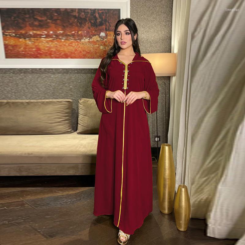 

Ethnic Clothing Ramadan Eid Morocco Diamond Abayas For Women Dubai Luxury Turkey Islam Muslim Hijab Maxi Dress Robe Longue Djellaba Femme