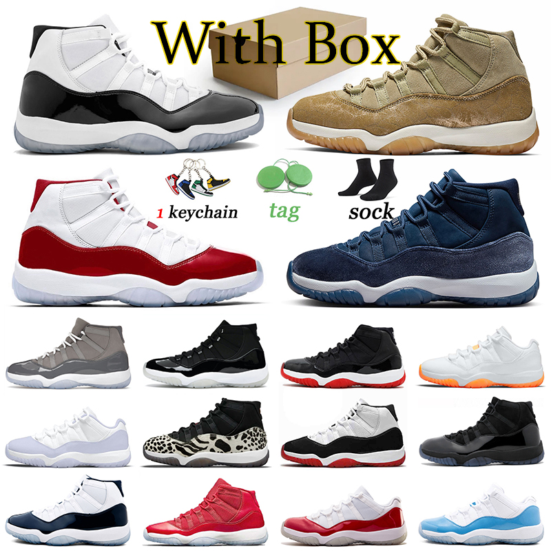 

AAA Quality Jumpman Basketball Shoes 11 Men Women Trainers 11s Sneakers Olive Lux Bred Cherry Midnight Navy Low 72-10 Legend Blue Cool Grey Space Jam Sports Offs White, 36-47 10 high white bred