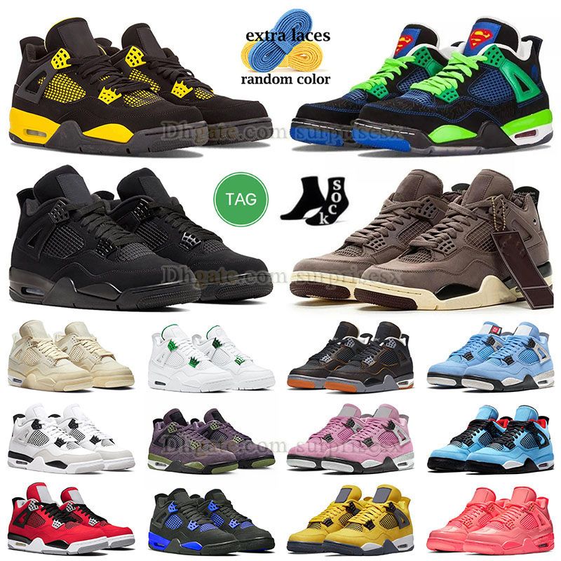 

Jumpman 4 Doernbecher 4s Basketball Shoes Mens Womens Red Thunder Military Black Cat Violet Ore Brown J4s J4 Messy Room Canyon Purple Bred, J82 40-47 bred x sb2023